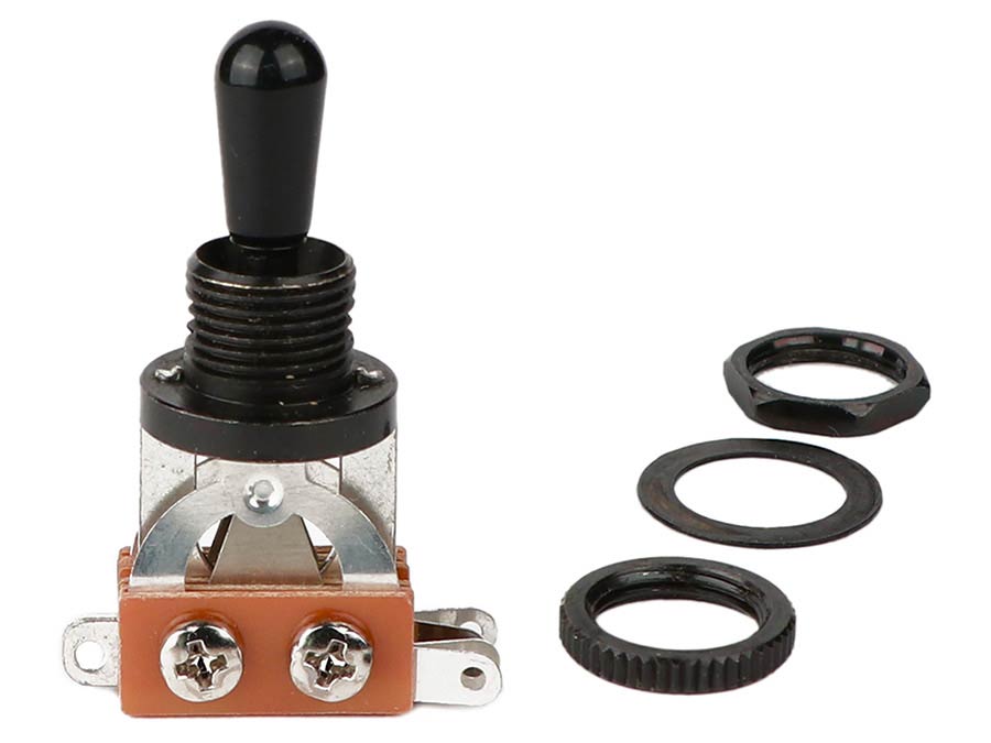 Boston SW-23-BB open 3-weg toggle-schakelaar zwart