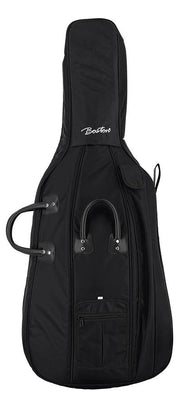 Boston CT-344-BK cello bag 23mm padded 4/4, black, resistant nylon cover, 2 straps, various pockets
