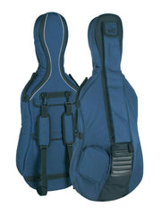 Boston CT-218 cellotas 1/8, donkerblauw-grijs, 23mm gevoerd, 2 riemen, diverse accessoire vakken