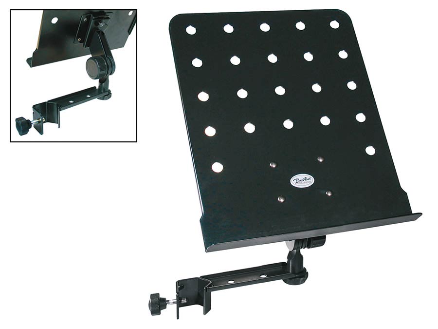 Boston OMS-395 clip-on lessenaar, zwart, geperforeerd blad