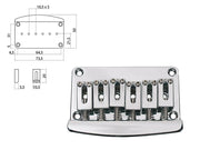 Boston B-1580-C brug-staartstuk, Stallion, pitch 10,5mm, chroom