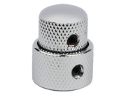 Boston KCH-280 double dome knob, metal, 15x14 + 19x12mm, with set screws allen type, shaft size 6,0 + 8,0, chrome