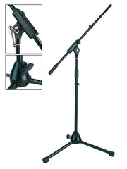 Boston MS-1350-BK microfoonstatief, met hengel, zwart, max hoogte 100cm