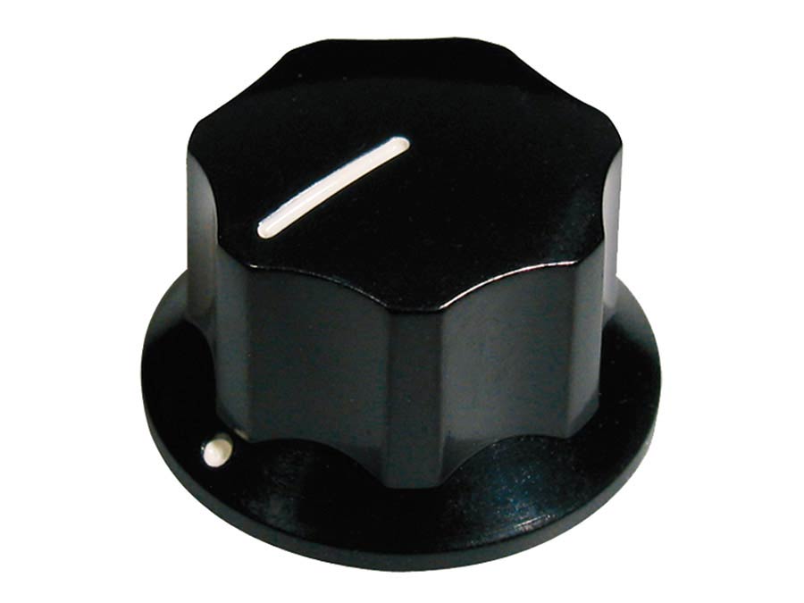 Boston KB-145-L knob, Jocker bass, black, with set screw, large