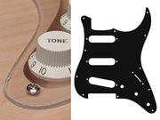 Boston ST-113-TR slagplaat, Stallion, 1 ply, transparent, standaard, SSS, 3 pot holes, 3-5 switch