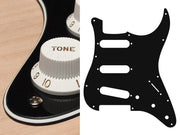 Boston ST-313-B slagplaat, Stallion, 3 ply, black, standaard, SSS, 3 pot holes, 3-5 switch