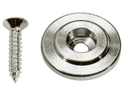 Boston SH-6-N snaargeleider voor bass gitaar, knoop model, nikkel, inclusief schroef, 19mm, hoogte 6,5mm