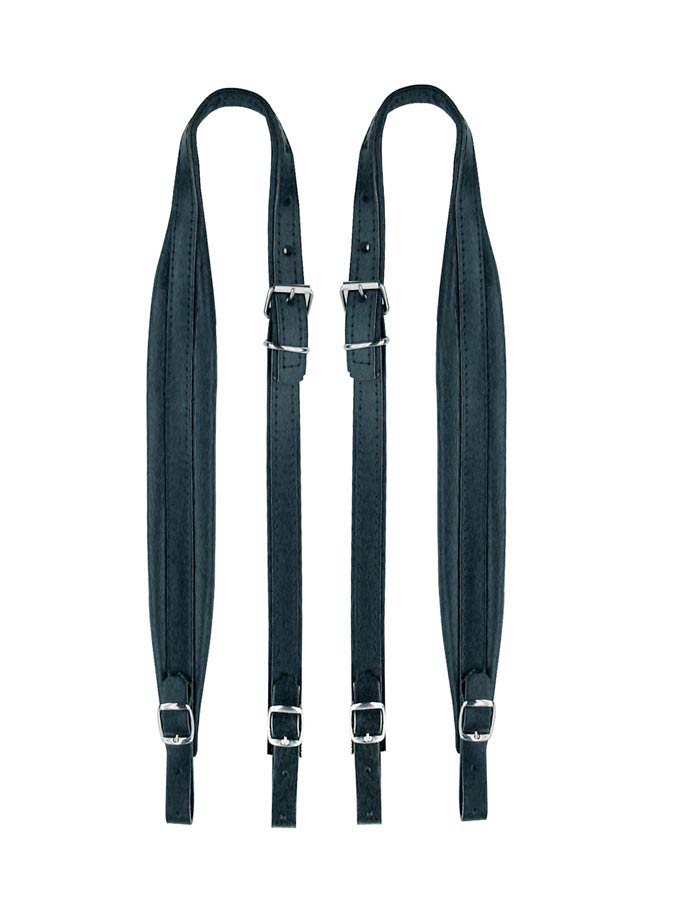 Boston 45-S-CS accordeon riemen, 12-32 bassen, 64-68 x 4,5cm, split leder, skai voering, zwart