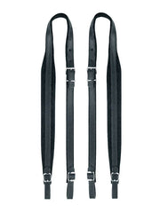 Boston 45-L-CV accordeon riemen, 80-96 bassen, 92-97 x 4,5cm, split leder, velours voering, zwart