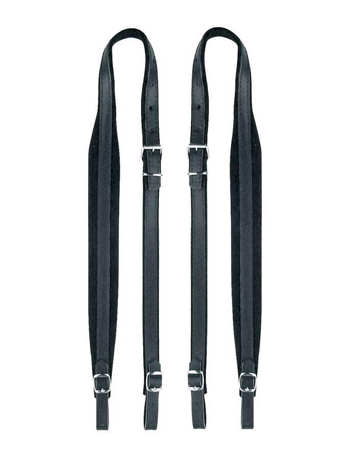Boston 45-L-CV accordeon riemen, 80-96 bassen, 92-97 x 4,5cm, split leder, velours voering, zwart
