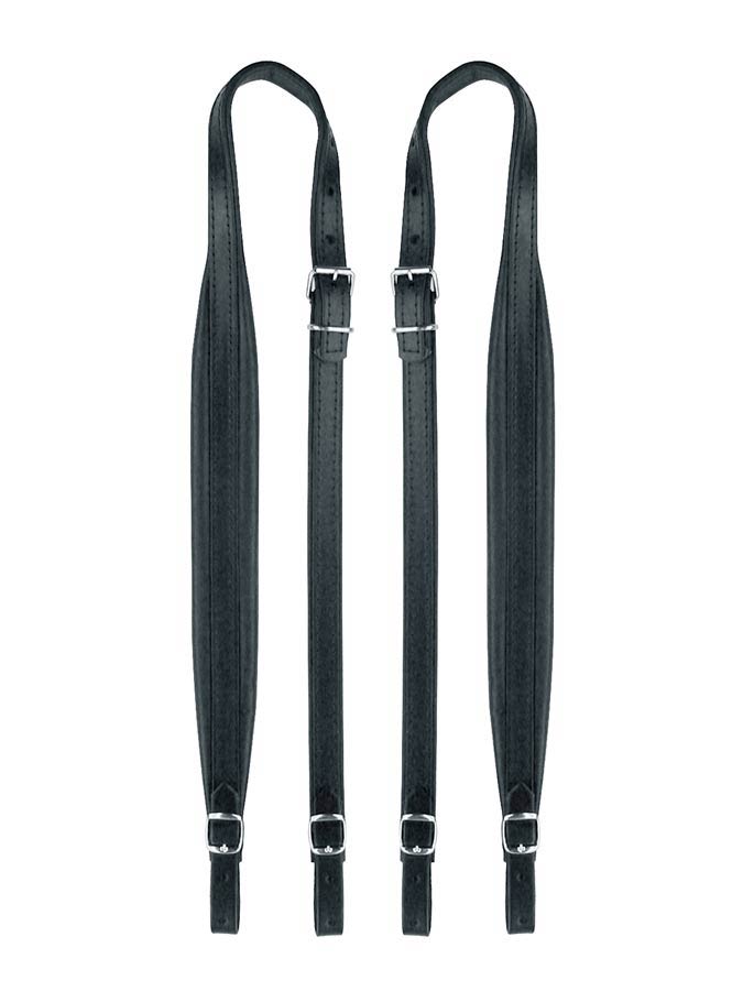 Boston 45-X-CS accordeon riemen, 120 bassen, 102-107 x 4,5cm, split leder, skai voering, zwart
