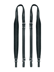 Boston 45-X-CV accordeon riemen, 120 bassen, 102-107 x 4,5cm, split leder, velours voering, zwart