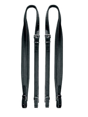 Boston 60-X-CS accordeon riemen, 120 bassen, 102-107 x 6,0cm, split leder, skai voering, zwart