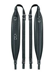 Boston 80-X-CS accordeon riemen, 120 + bassen, 109-114 x 8,0cm, rugriem, split leder, skai voering, zwart