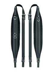 Boston 80-X-CV accordeon riemen, 120 + bassen, 109-114 x 8,0cm, rugriem, split leder, velours voering, zwart