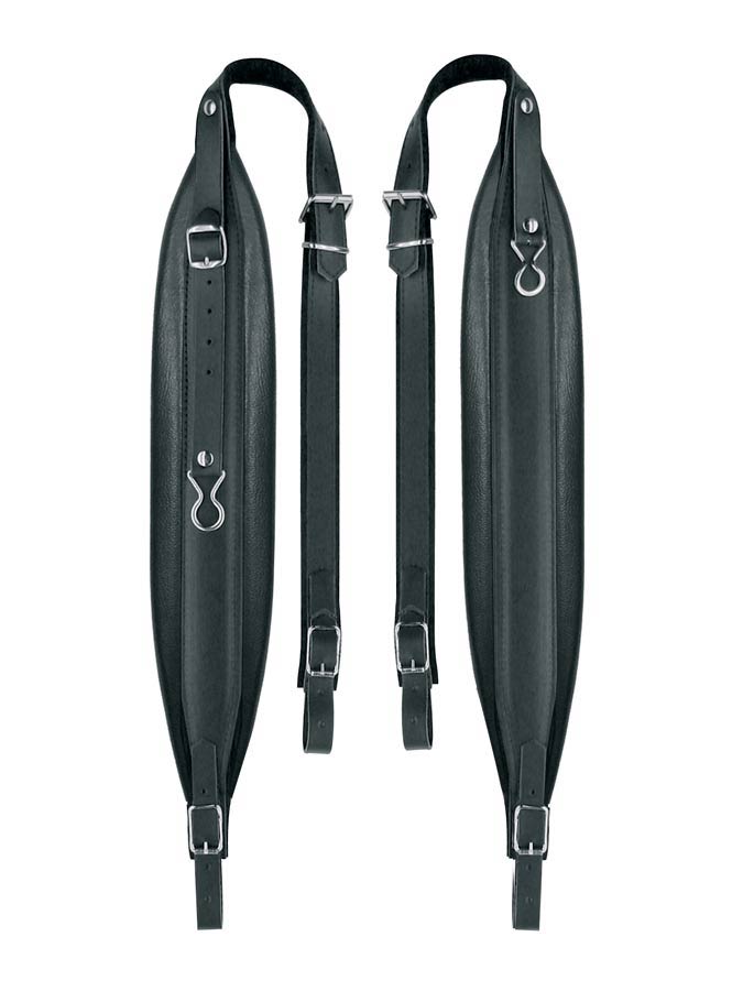 Boston 100-L-CS accordeon riemen, 96-120 bassen, 99-104 x 10,0cm, split leder, skai voering, zwart