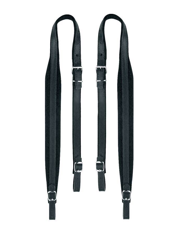 Boston 45-M-LV accordeon riemen, 48-72 bassen, 82-87 x 4,5cm, nerf leder, velours voering, zwart