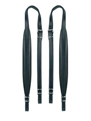 Boston 45-L-LS accordeon riemen, 80-96 bassen, 92-97 x 4,5cm, nerf leder, skai voering, zwart