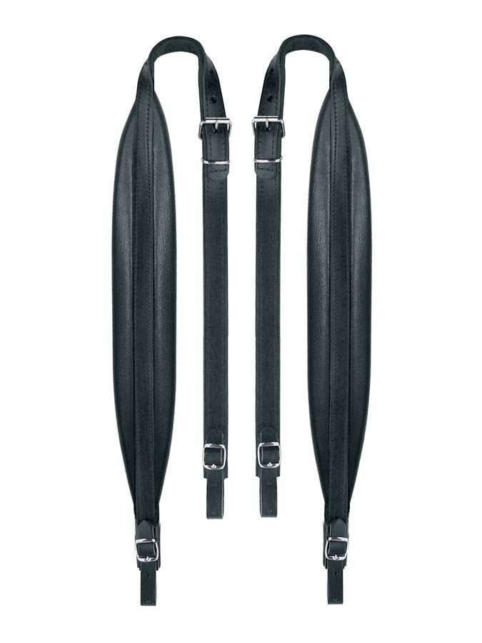 Boston 60-L-LL accordeon riemen, 80-96 bassen, 92-97 x 6,0cm, nerf leder, lederen voering, zwart