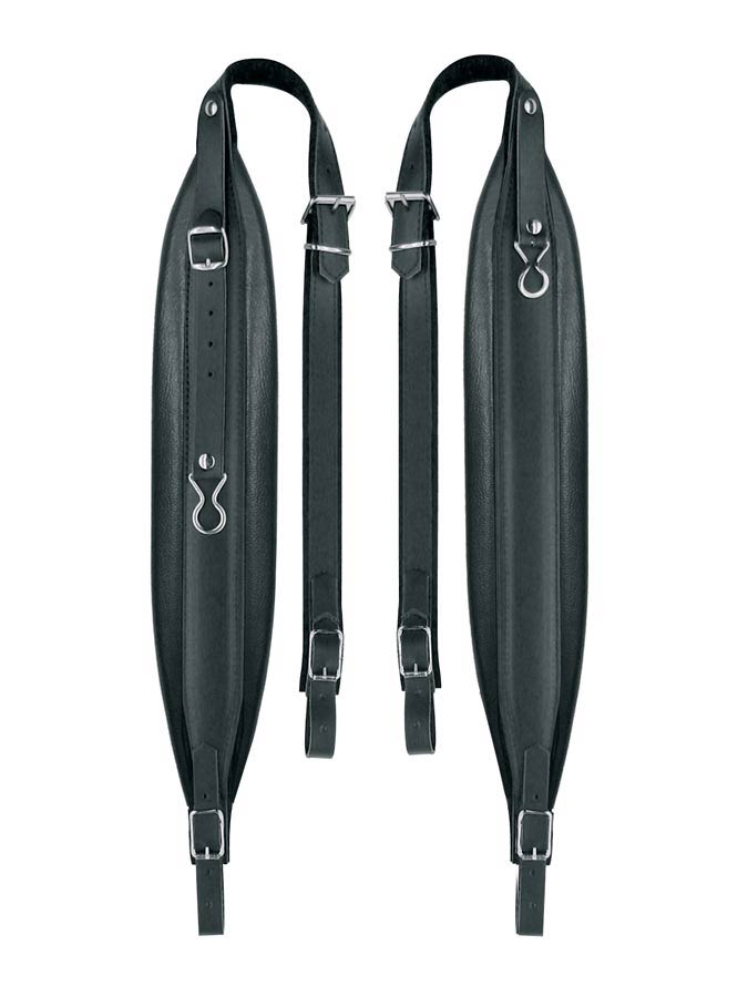 Boston 80-L-LS accordeon riemen, 96-120 bassen, 99-104 x 8,0cm, nerf leder, skai voering, zwart