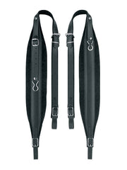 Boston 100-L-LV accordeon riemen, 96-120 bassen, 99-104 x 10,0cm, nerf leder, velours voering, zwart