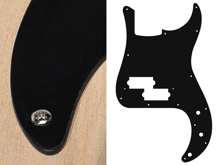 Boston PB-115-BM slagplaat, Puncher bass, 1 ply, black mat, standaard