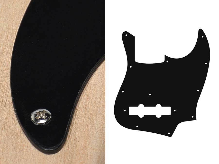 Boston JB-110-B slagplaat, Jocker bass, 1 ply, black, standaard
