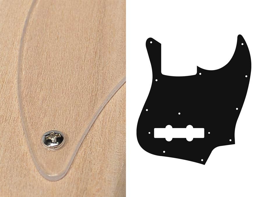 Boston JB-110-TR slagplaat, Jocker bass, 1 ply, transparent, standaard