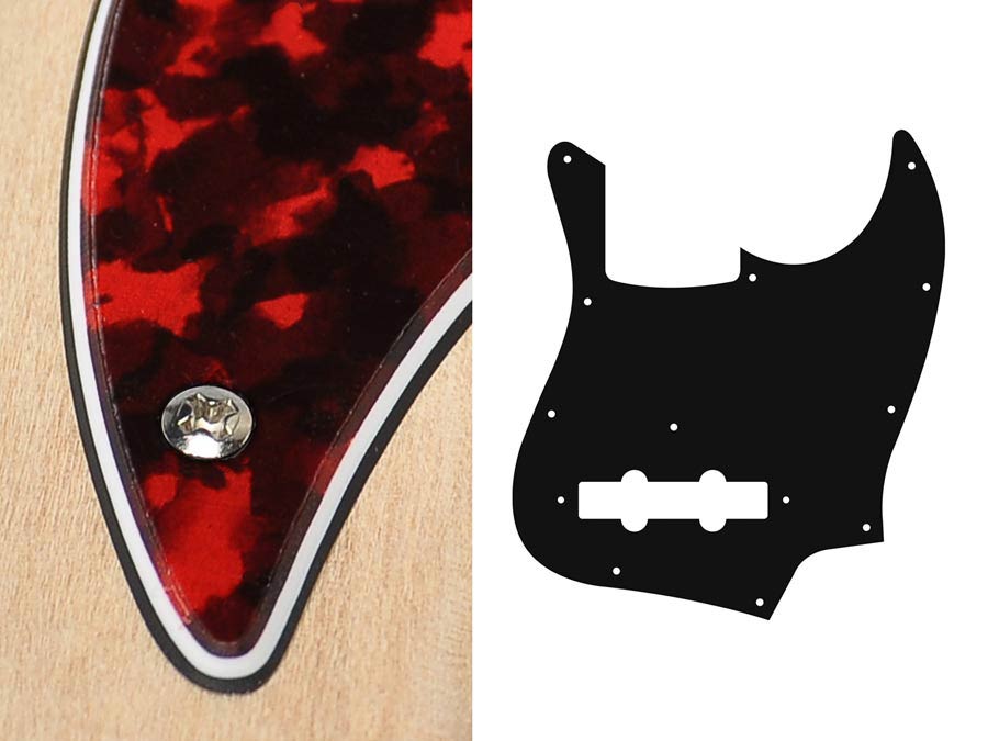 Boston JB-310-RR slagplaat, Jocker bass, 3 ply, tiger red, standaard