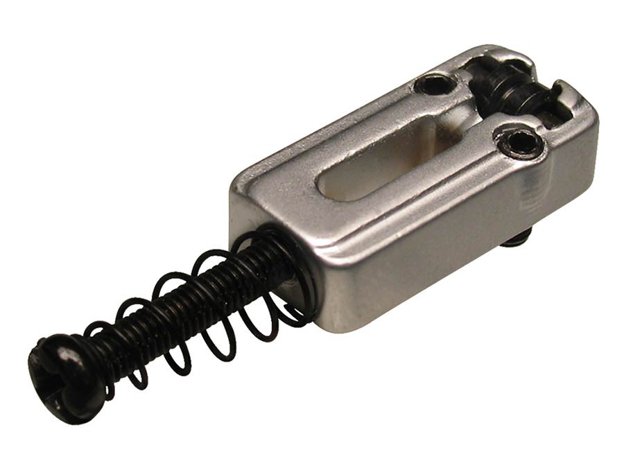 Boston S-146-C brugzadel, metaal, chroom, Stallion roller, p=10,8, inclusief veer en schroef, 6-pack