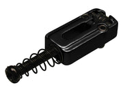 Boston S-146-B brugzadel, metaal, zwart, Stallion roller, p=10,8, inclusief veer en schroef, 6-pack