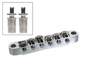 Boston B-205-C brug voor e-gitaar, roller bridge model, chroom, met studs