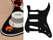 Boston ST-313-WCO slagplaat, Stallion, 3 ply, wild cat orange, standaard, SSS, 3 pot holes, 3-5 switch