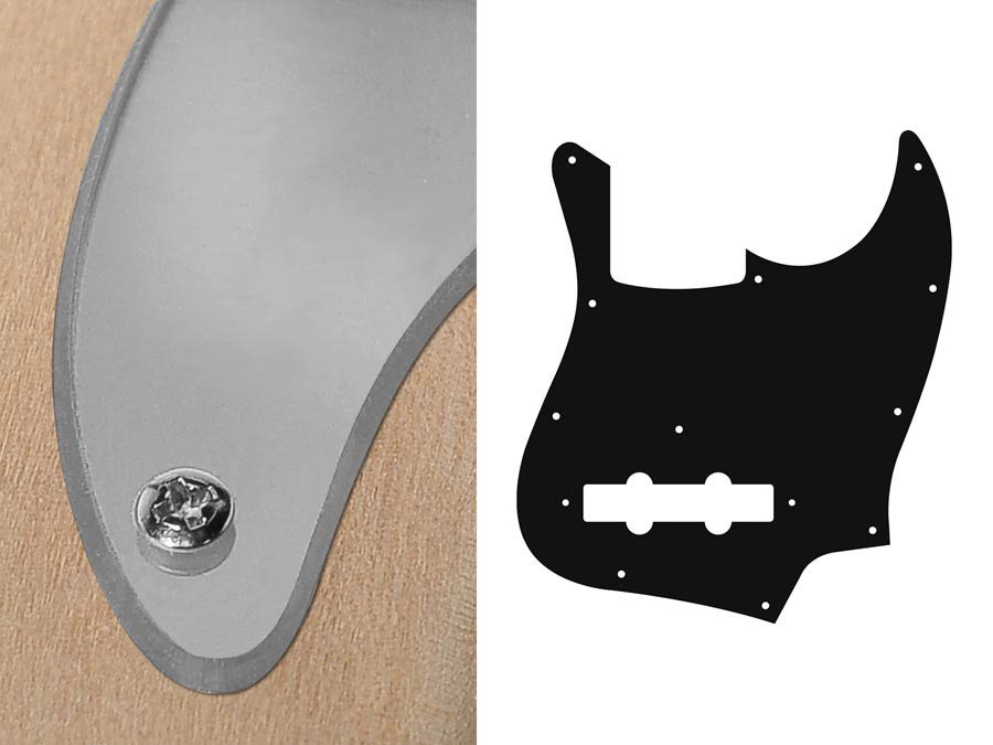 Boston JB-210-MC slagplaat, Jocker bass, 2 ply, mirror chroom, standaard