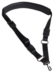 Boston SR-5-V riem voor saxofoon, nylon, zwart, breedte: 25 mm