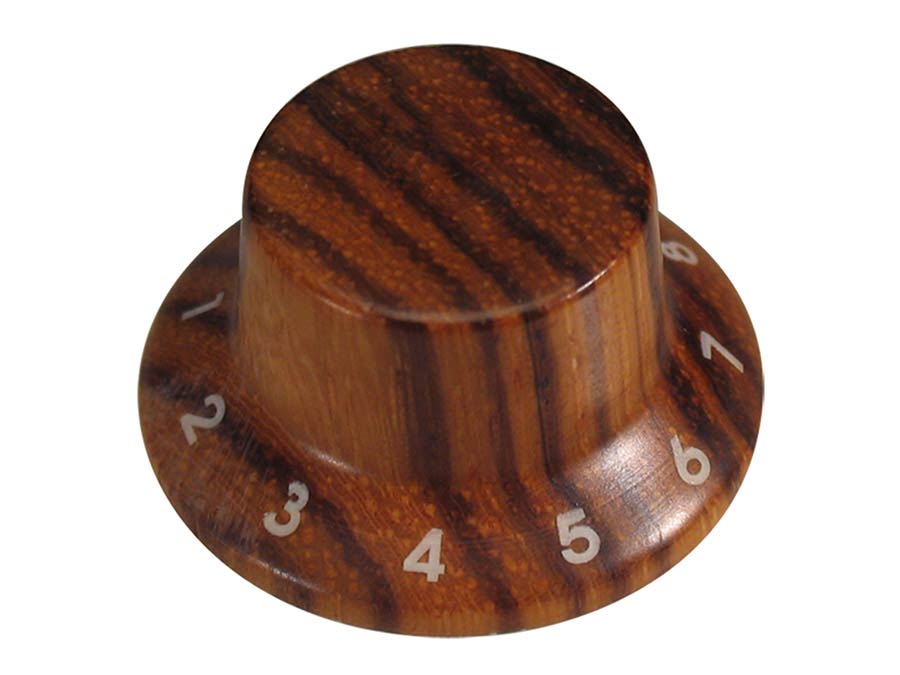 Boston KWZ-310 bell knob, wood, Stallion, 25x13mm, zebra