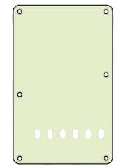 Boston BP-313-M rugplaat, string spacing 11,2mm, mint, 3 ply, standaard Stallion, 86x138mm