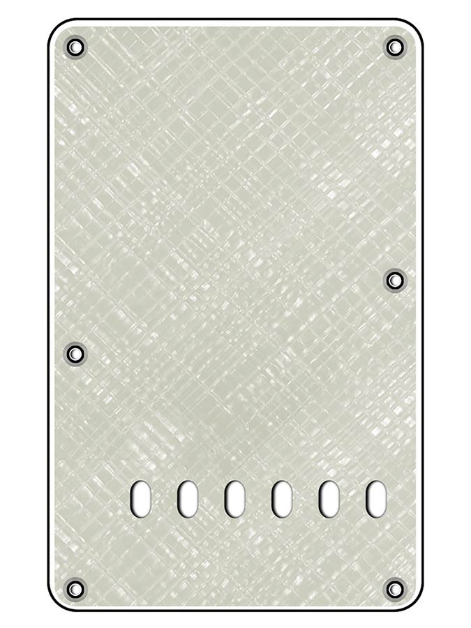 Boston BP-413-PWW rugplaat, string spacing 11,2mm, parel wh. webbing, 4 ply, standaard Stallion, 86x138mm