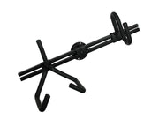 Boston FC-560-A ophangsysteem voor akoestische gitaar, horizontaal model, wandbevestiging, zwart