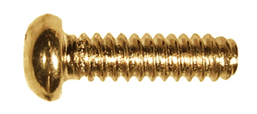 Boston SS-20-G switch bolt, 3,4x12mm, 12pcs, dome head, 6-32 thread for USA lever switches, gold
