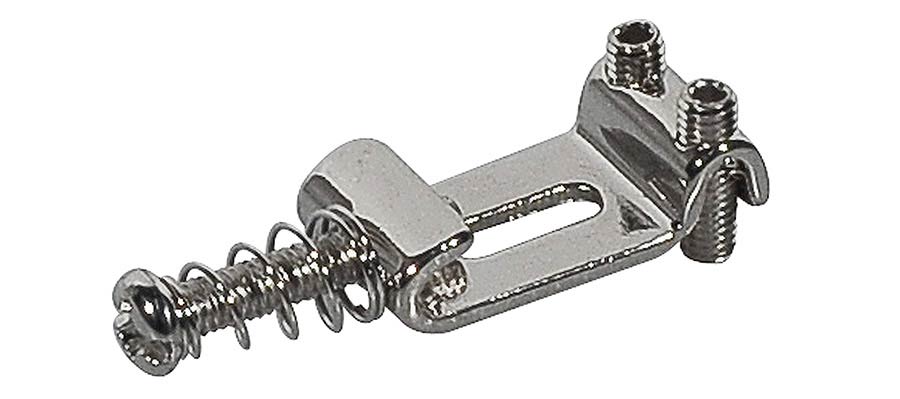 Boston S-145-N brugzadel, metaal, nikkel, Stallion, p=10,5, inclusief veer en schroef, 6-pack