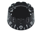 Boston KB-112 speed knob (notched edge), transparent black