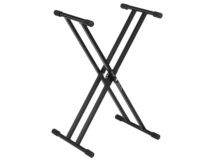 Boston KS-250 statief voor stage piano, met 32cm lange dragers, zwart, XX-model, trigger lock, made in EU