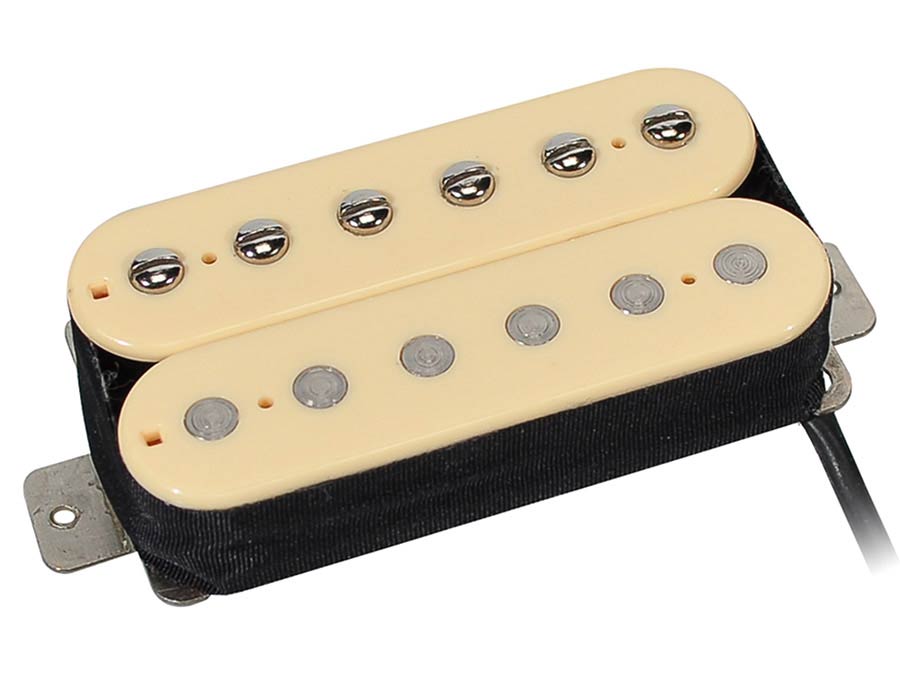 Boston PHB-90-NIV humbucker pickup, Alnico 5 bar, 4 conductors, waxed formvar wire, 9.6K neck, ivory
