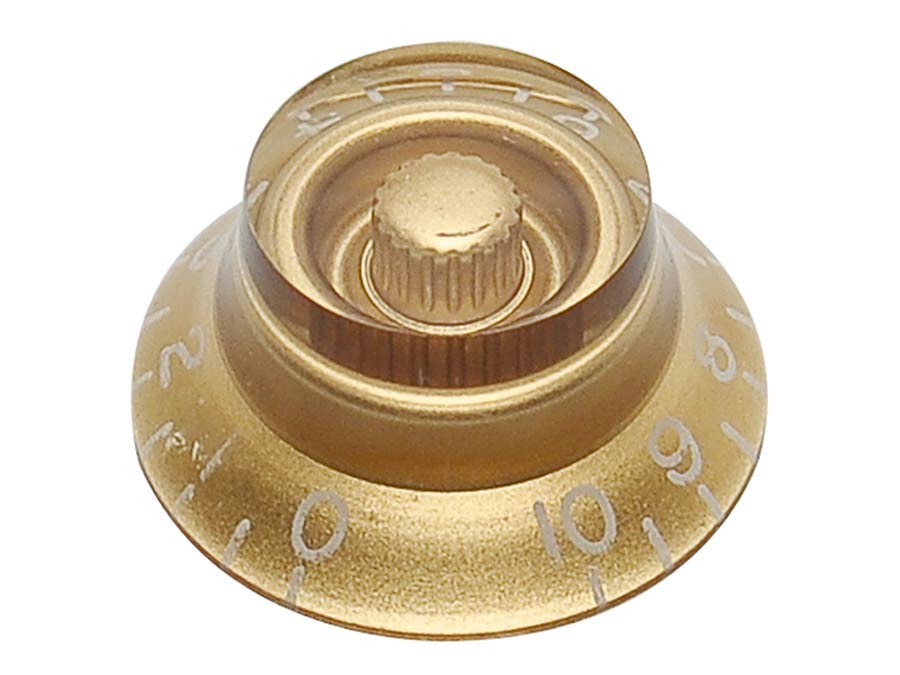 Boston KG-160L bell knob, lefty, transparent gold