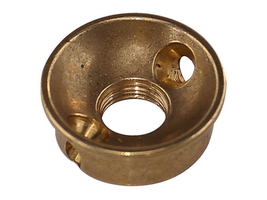Boston JP-9-UP TE-model input cup, with angled screwholes, 3/8" 32 thread, 22mm diameter, unplated