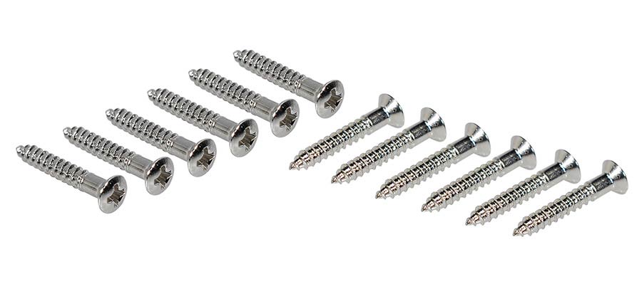Boston WS-14-N houtschroeven 2,4 x 16 mm voor humbucker-ring 12 stuks nikkel