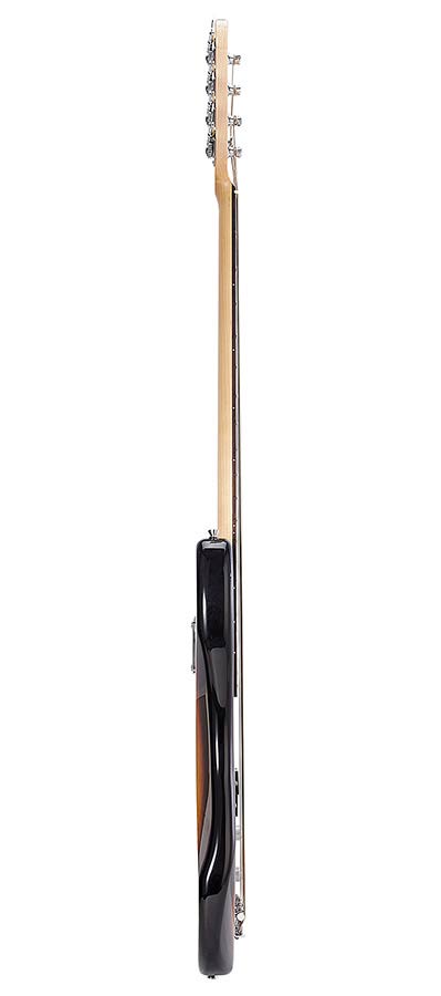 SX P-Style elektrische basgitaar met split single coil element, inclusief draagtas, 3-standenregelaar