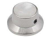Boston KN-261 bell knob with pearloid inlay, nickel