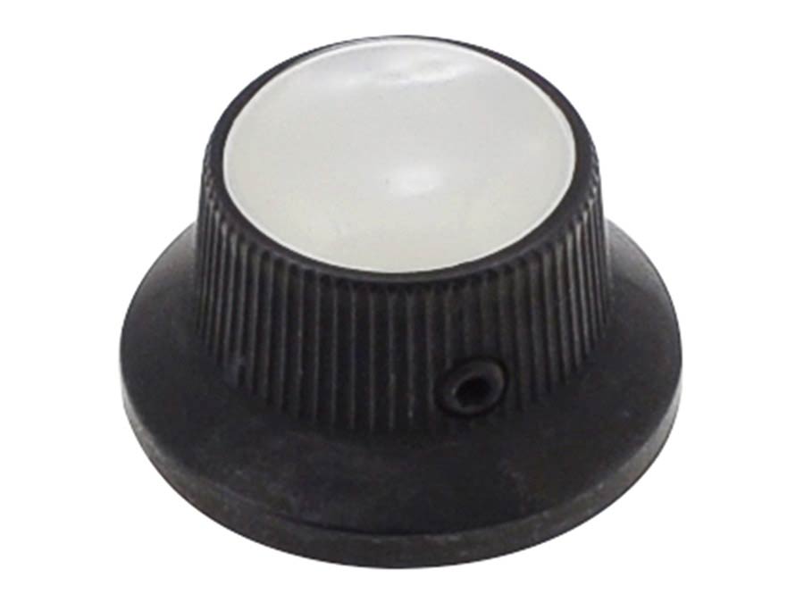 Boston KB-261 bell knob with pearloid inlay, black